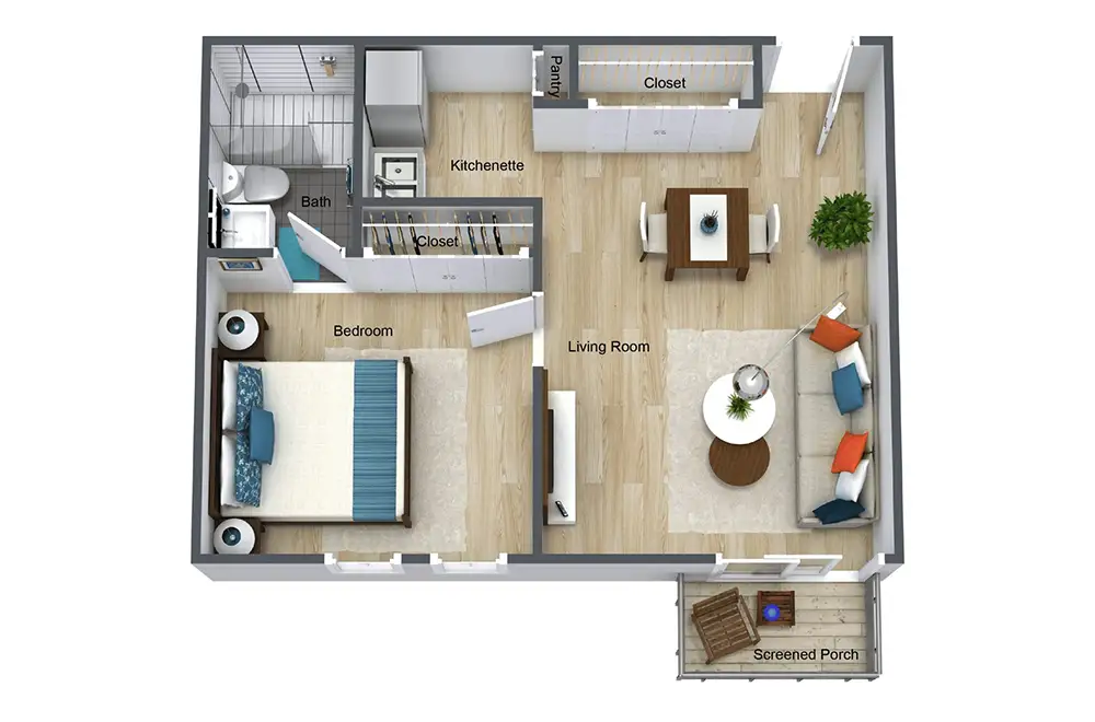 One Bedroom Style A One Bedroom Style A