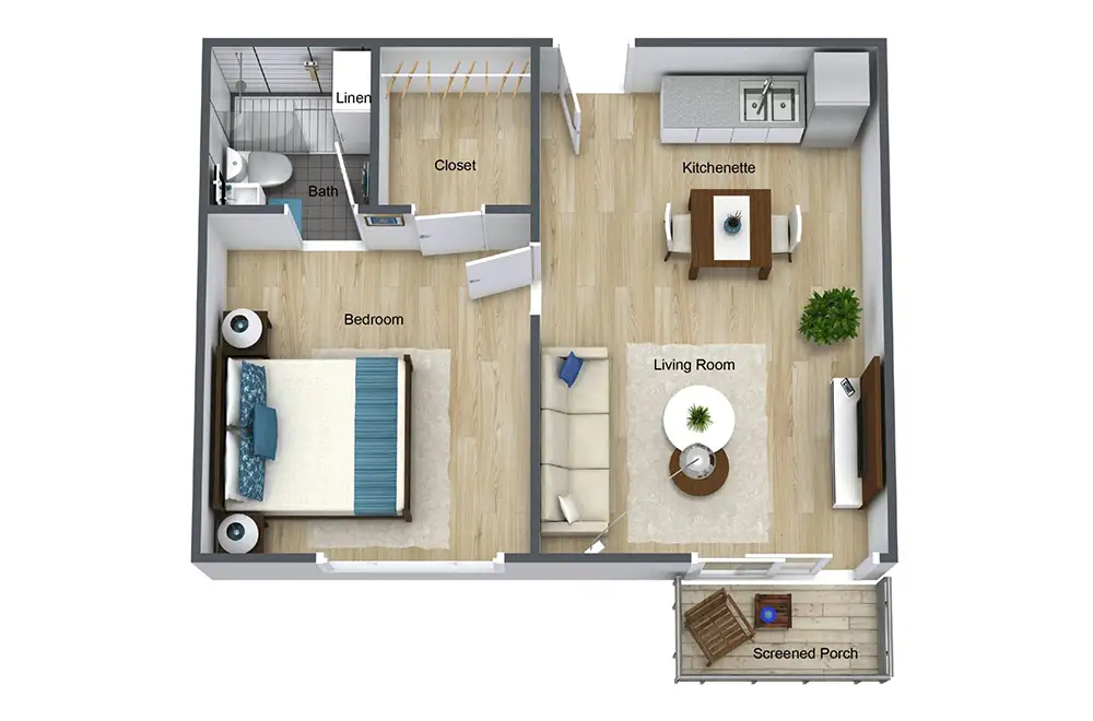 One Bedroom Style B One Bedroom Style B